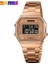 Gül Altın Skmeı Retro LED Dijital Erkek Saatler Rahat Basit Erkek Kol Saatleri Paslanmaz Çelik Bant Su Geçirmez Izle Erkekler Reloj Hombre 1647 (Yurt Dışından) 1