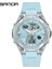6067 Mavi Sanda Lüks Ms LED Dijital Spor Izle Moda Rahat Altın Bilek Izle Kadın Kız Askeri Su Geçirmez Kol Saatleri Montre Dames (Yurt Dışından) 1
