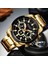 Gümüş Kahve Curren Erkek Saatler Üst Marka Büyük Spor Izle Lüks Erkekler Askeri Çelik Kuvars Bilek Saatleri Chronograph Altın Tasarım Erkek Saat (Yurt Dışından) 3