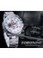 GMT1137-1 Forsining Yepyeni Beyaz Erkek Mekanik Spor Saat Otomatik 3 Alt Kadran Takvim Tam Paslanmaz Çelik Kayış Saat Reloj Hombre (Yurt Dışından) 2
