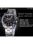GMT1138-10 Forsining Spor Stil Erkek Mekanik Saatler Siyah Otomatik 3 Alt Kadran Tarihi Paslanmaz Çelik Kemerler Dış Mekan Askeri Kol Saati (Yurt Dışından) 3