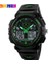 Yeşil Saat Erkekler Saatler Izle Spor Dijital Çift Zamanlı Kronograf Izle Watwrproof Hafta Ekran Kol Saatleri Adam Relogio Masculino (Yurt Dışından) 1