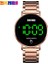 Gül Altın Yenı 2021 Skmeı Dokunmatik Ekran Saatler Moda Dokunmatik LED Dijital Erkek Izle Su Geçirmez Paslanmaz Çelik Siyah Kol Saati Relojes Para (Yurt Dışından) 1