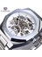 GMT1174-3 Forsining Izle Siyah Altın Iş Mekanik Saat Su Geçirmez Otomatik Izle Üst Marka Lüks Relogio Masculino (Yurt Dışından) 1