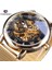 GMT1040-2 Kazanan Ince Kasa Tam Altın Tasarım Retro Ajur Saat Örgü Bant Erkek Mekanik Saatler Üst Marka Lüks Işıltılı Eller (Yurt Dışından) 1