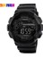 Siyah Skmeı Açık Spor Erkek Izle Çok Fonksiyonlu 5bar Su Geçirmez Pu Kayış LED Ekran Saatler Chrono Dijital Saat Reloj Hombre 1243 (Yurt Dışından) 1