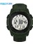 Yeşil Açık Spor Erkekler Dijital Saatler Reloj Hombre LED Büyük Kadran Yuvarlak Izle Aydınlık Rahat Çalar Saat Çok Fonksiyonlu Kronometre Hediye (Yurt Dışından) 1