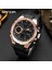 Siyah Gül Sanda Moda Gül Altın Kasa Erkek Saatler Spor Chronograph Hd Çift Ekran Kuvars Izle Suya Dayanıklı Aydınlık Reloj Hombre (Yurt Dışından) 2