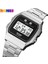 Çelik 3 Skmeı Moda 5bar Su Geçirmez Dijital Kol Saati Askeri Kronograf Tarih Hafta Spor Saatler Erkekler Için Çalar Saat Reloj Hombre (Yurt Dışından) 3