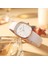 Gümüş Siyah B Kutusu Wwoor 2022 Kadın Izle Moda Deri Kuvars Bilezik Izle Üst Marka Lüks Su Geçirmez Bayanlar Kol Saati Montre Femme Feminino (Yurt Dışından) 5
