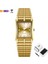 Kutu ile Men1 2022 Lüks Altın Çelik Bilezik Kol Saatleri Kadın Erkek Saat Erkekler Kadınlar Için Altın Kuvars Izle Saatler Relogio Masculino L1018 (Yurt Dışından) 1