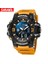 Turuncu Samel Yeni 8049 Izle Erkek Saatleri 50 M Su Geçirmez LED Dijital Ekran Çalar Saat Ordu Askeri Spor Kronograf Izle Erkekler Için (Yurt Dışından) 2