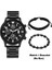 TZ029N Quartz Saat Erkekler Için Moda Iş Erkek Lüks Bilezik Seti Erkek Arkadaşı Için Hediye Kahverengi Deri Erkek Kol Saati Reloj Hombre (Yurt Dışından) 1
