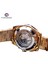 S899-3 Forsining Siyah Iş Mekanik Erkek Saat Otomatik 3 Alt Kadran Tarih Altın Çelik Band Elbise Kol Saati Saat Saat Reloj (Yurt Dışından) 5
