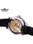 S1089-7 Kazanan Erkek Saatler Lüks Rhinestone Roma Siyah Paslanmaz Çelik Bant Iş Mekanik Saat Spor Saat Relogio Masculino (Yurt Dışından) 5