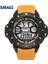 Turuncu Izle Smael Erkek Saatler Askeri Izle Erkekler Su Geçirmez Rahat Spor Saat LED Dijital Analog Kuvars Kol Saati Erkek Reloj Hombre 1519 (Yurt Dışından) 1