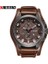 Kahverengi Kahverengi Curren 8225 Ordu Askeri Kuvars Erkek Saatler Top Marka Lüks Deri Erkek Izle Rahat Spor Erkek Saat Izle Relogio Masculino (Yurt Dışından) 1