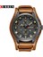 Kahverengi Kahverengi Curren 8225 Ordu Askeri Kuvars Erkek Saatler Top Marka Lüks Deri Erkek Izle Rahat Spor Erkek Saat Izle Relogio Masculino (Yurt Dışından) 5
