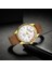Siyah Altın Forsining Erkek Saatler Moda Deri Takvim Otomatik Mekanik Izle Günlük Spor Erkek Kol Saati Montre Homme (Yurt Dışından) 2
