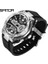 Siyah Gümüş Sanda Askeri Spor Izle Erkekler Üst Marka Lüks LED Dijital Kol Saati Chronograph Erkek Kuvars Saat Erkekler Relogio Masculino (Yurt Dışından) 1
