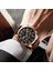 Gül Altın Siyah Lıge Erkekler Için Lüks Marka Spor Saatler Deri Izle Su Geçirmez Kol Saati Adam Saat Moda Chronograph Relogio Masculino + Kutu (Yurt Dışından) 5