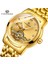 Gümüş Gül Forsınıng Lüks Altın Erkek Saatleri Moda Otomatik Tourbillon Iş Mekanik Erkekler Izle Rahat Tam Çelik Spor Saat Adam (Yurt Dışından) 2
