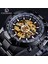 GMT893-8 Forsining Üst Marka Lüks Otomatik Mekanik Saat Siyah Altın Erkek Saatler Hollow Kol Saati Relogio Masculino (Yurt Dışından) 2