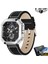 Gümüş Siyah Lıge Moda Kare Kadran Deri Erkek Saatler Lüks Spor Su Geçirmez Izle Adam Kronograf Kuvars Kol Saatleri Montre Homme + Kutu (Yurt Dışından) 1