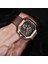Gümüş Siyah Lıge Moda Kare Kadran Deri Erkek Saatler Lüks Spor Su Geçirmez Izle Adam Kronograf Kuvars Kol Saatleri Montre Homme + Kutu (Yurt Dışından) 2