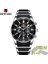 Gümüş Siyah Aracı Ödül Spor Erkek Saatler Lüks Marka Lumious Eller Chronograph Erkek Kol Saatleri Erkek Su Geçirmez Tam Çelik Montre Homme 2021 (Yurt Dışından) 1