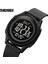 Siyah Siyah Skmeı Spor Saatleri Erkekler Askeri Saatler Çalar Saat Şok Dayanıklı Su Geçirmez Dijital Saat Reloj Hombre 1893 Montre Homme (Yurt Dışından) 1