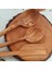 Ahşap Tahta Kaşık ve Spatula Seti - El Yapımı - Zeytin Ağacı - 24,28,30 cm 5