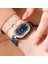 Mavi Rosegold Ödül Izle Kadınlar Lüks Marka Paslanmaz Çelik Taklidi Kadın Bilezik Saatler Kuvars Su Geçirmez Kadın Relogio Feminino (Yurt Dışından) 4