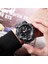 Denim Siyah Skmeı 2 Zaman Erkek Saati Erkek Elektronik Spor Saatler Kronometre Arka Işık Alarmı Su Geçirmez Kuvars Saat Reloj Hombre 1155B (Yurt Dışından) 3
