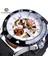 GMT1155-10 Forsining Yeni Moda Mekanik Saat Otomatik Erkekler Erkek Yarış Spor Hakiki Deri Kayış Bilek Saatler Reloj Hombre (Yurt Dışından) 2