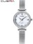 Gümüş Cuena Izle Kadın Üst Marka Lüks Saatler Bayanlar Örgü Kemer Kadın Bilezik Saatler Kadın Saat Relogio Feminino Montre Femme (Yurt Dışından) 1