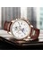 Gümüş Beyaz Lıge Moda Otomatik Tarih Erkek Saatler Üst Marka Lüks Erkek Saat Chronograph Spor Erkekler Kuvars Kol Saati Relogio Masculino (Yurt Dışından) 3