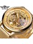 GMT1130-5 Kazanan Moda Gümüş Mekanik Saat Otomatik Erkek Örgü Bant Steampunk Şeffaf Paslanmaz Çelik Spor Kol Saati (Yurt Dışından) 1