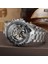 Beyaz Siyah Kazanan Lüks Marka Erkekler Mekanik Kol Saati Paslanmaz Çelik Otomatik Iş Klasik Erkek Izle Saat Reloj Hombre (Yurt Dışından) 4