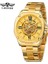 Altın Forsining Lüks Erkekler Bilek Saatler Erkek Su Geçirmez Paslanmaz Çelik Otomatik Mekanik Kol Saatleri Erkek Saat (Yurt Dışından) 1