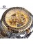 GMT1213-4 Forsining Lüks Erkekler Otomatik Mekanik Kol Saati Su Geçirmez Paslanmaz Çelik Elmas Izle Altın Erkek Saat Vintage Reloj (Yurt Dışından) 1