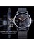 GMT1126-1 Kazanan Siyah Erkek Mekanik Saatler Basit Ince Ince El Rüzgar Analog Paslanmaz Çelik Hasır Bant Kol Saatleri Saat Izle Montre (Yurt Dışından) 3
