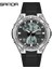 6067 Siyah Gümüş Sanda Üst Marka Lüks Bayan Saatler LED Analog Dijital Ekran Kuvars Kadın Izle Paslanmaz Çelik Kol Saati Reloj Mujer (Yurt Dışından) 1