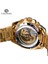 GMT1181-5 Kazanan Erkekler Steampunk Moda Altın Açık Çalışma Şeffaf Erkekler Otomatik Kol Saati Mekanik Üst Marka Lüks Aydınlık (Yurt Dışından) 5