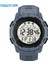 Gri Açık Spor Erkekler Dijital Saatler Reloj Hombre LED Büyük Kadran Yuvarlak Izle Aydınlık Rahat Çalar Saat Çok Fonksiyonlu Kronometre Hediye (Yurt Dışından) 1