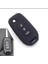 Renault Clio 5 Megane 4 Captur Kadjar Symbol Sustalı Silikon Anahtar Kılıfı 3 Buton Siyah 3