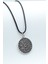 Vegvisir Pusula - Viking Sembol Gümüş Kaplama Unisex Deri İp Kolye kod 451 1