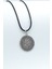 Vegvisir Viking Pusulası Gümüş Kaplama Unisex Deri İp Kolye kod 604 1