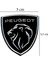 Peugeot Logo Yeni Arma 3D Metalize Sticker Alüminyum 2 Adet Kabartmalı Etiket 3