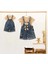 Kız Çocuk Salopet Şort Mavi 5-6 Yaş Denim Mavi 1